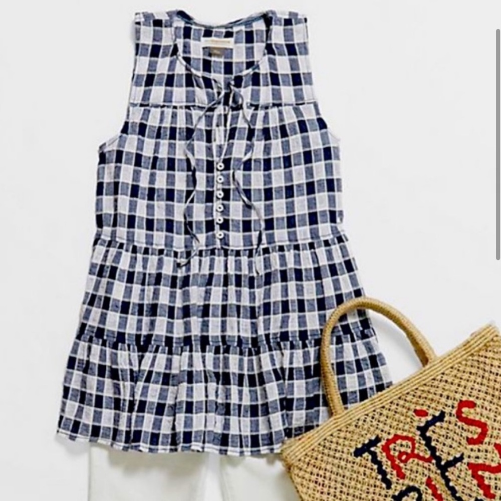 Anthropologie Pilcro Neve Tiered Blouse